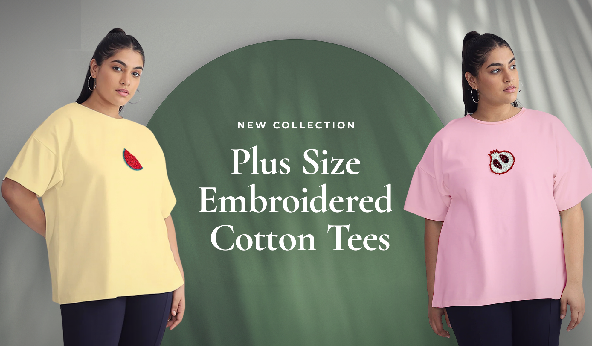 New Collection: Embroidered Cotton Tees for Curves
