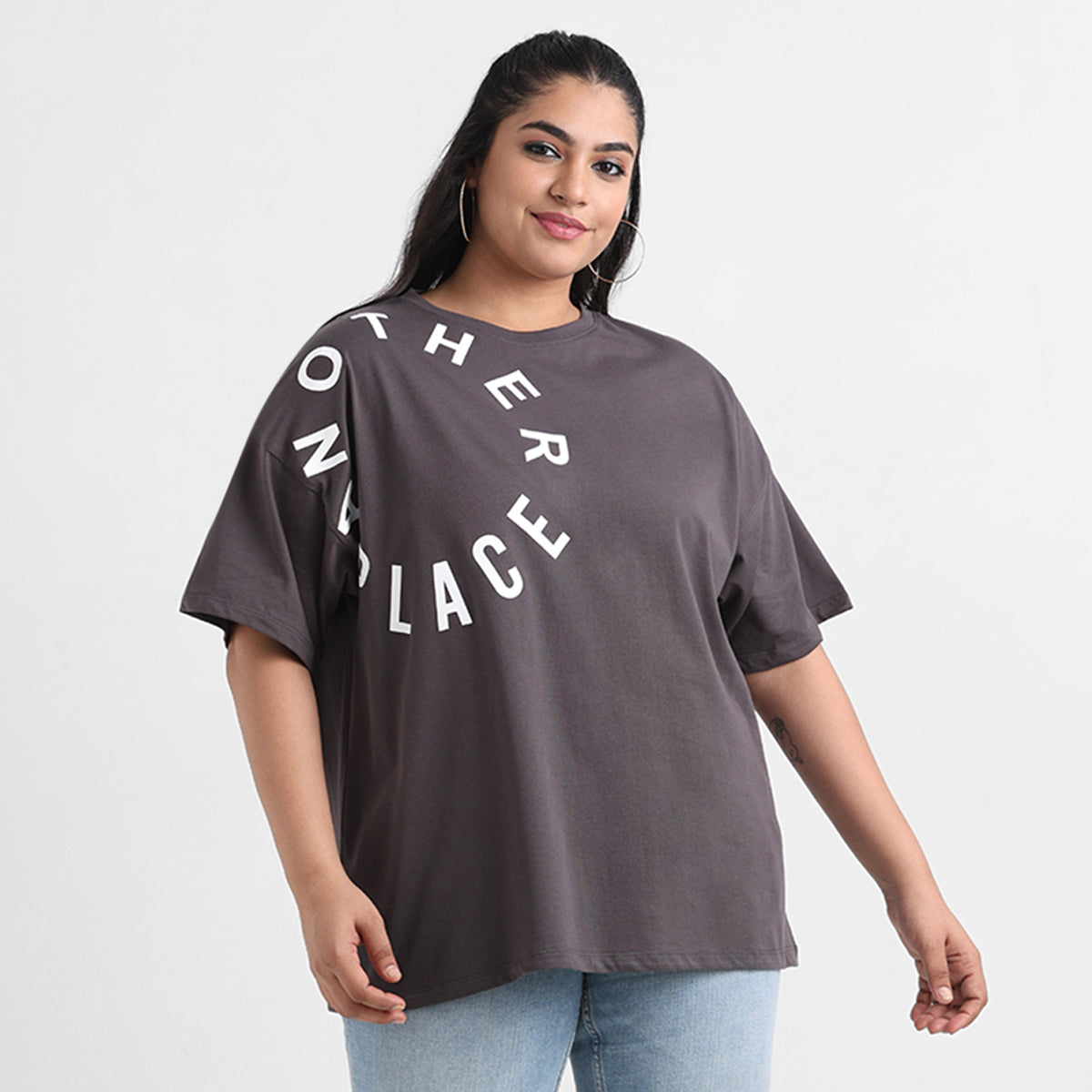 Elegant plus size top with textured design