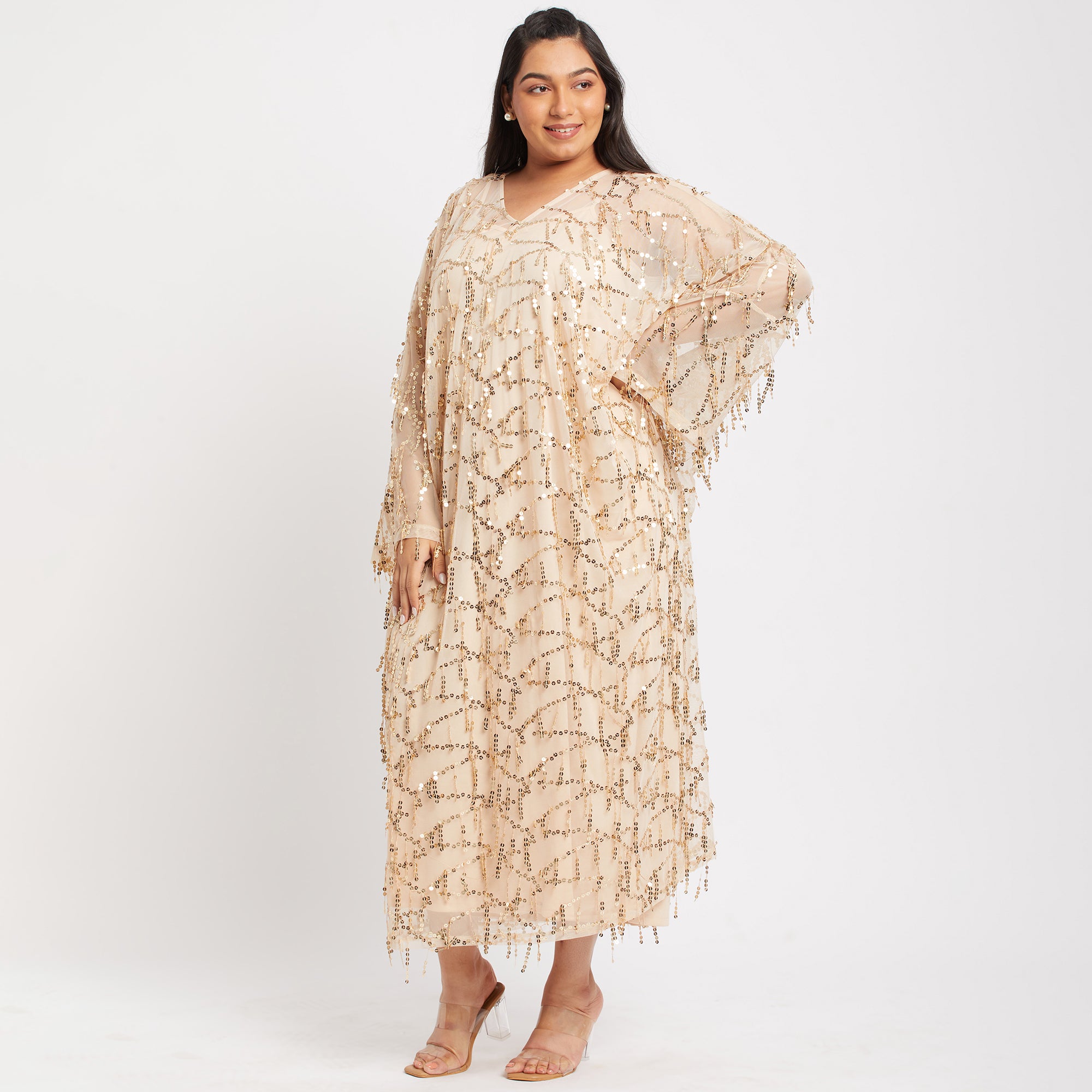 Festive Sequins Kaftan