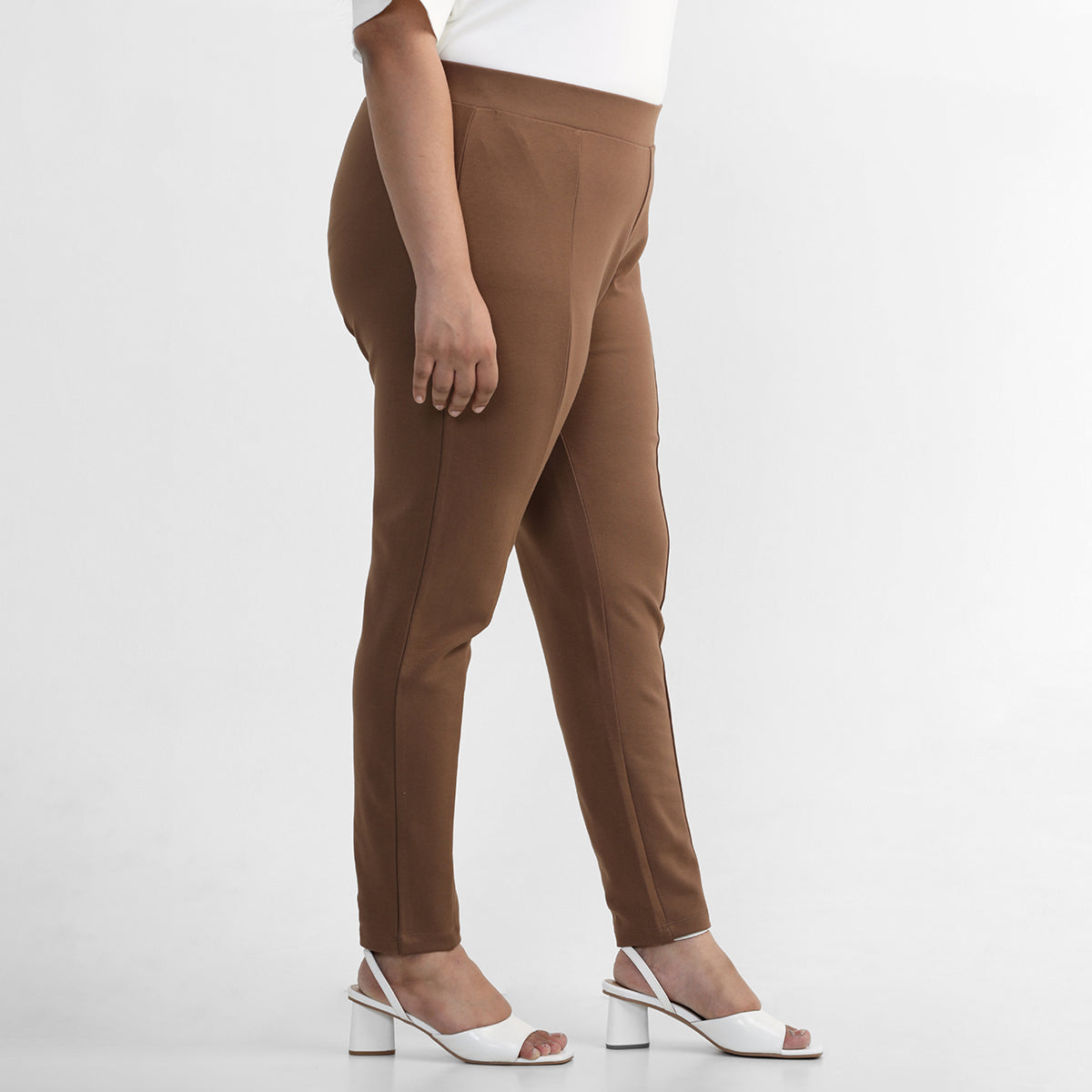 Tan Brown 4-way Stretch Leggings