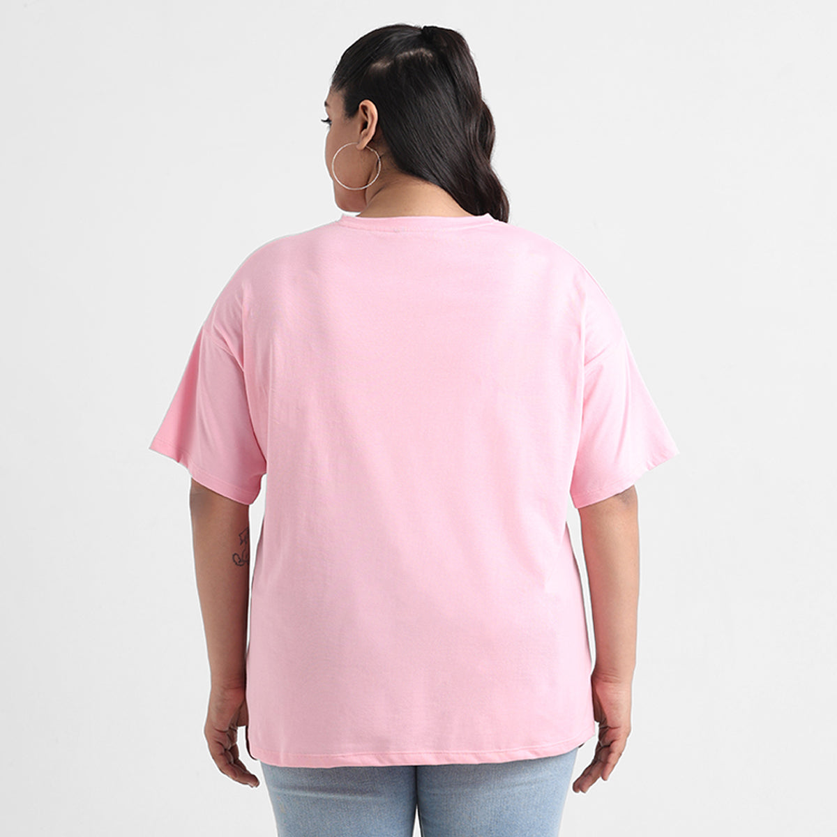 Pink City Chest Print Cotton Tee