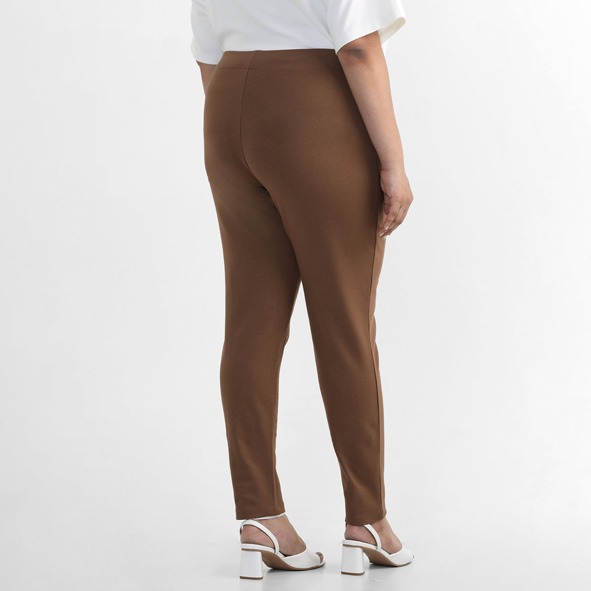 Tan Brown 4-way Stretch Leggings