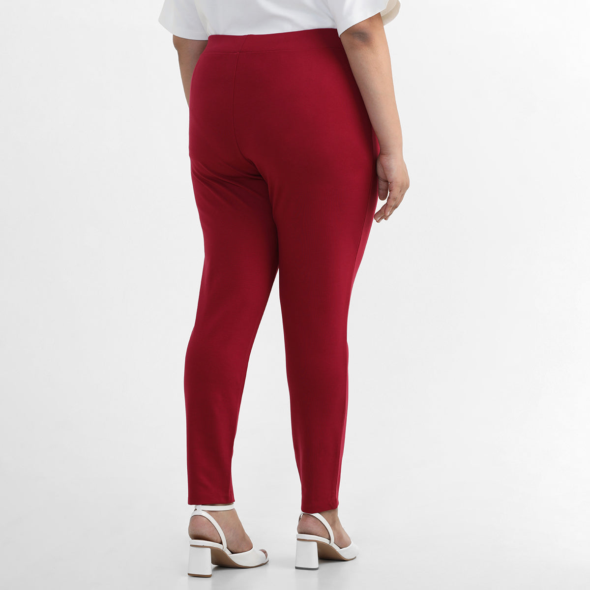 Red 4-way Stretch Leggings