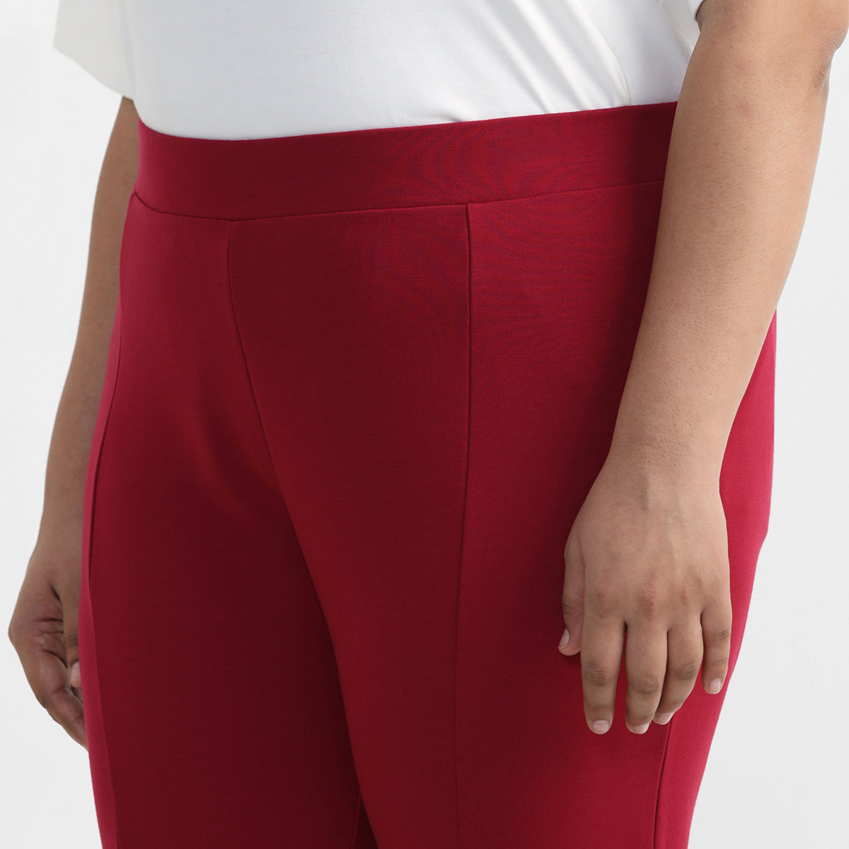 Red 4-way Stretch Leggings