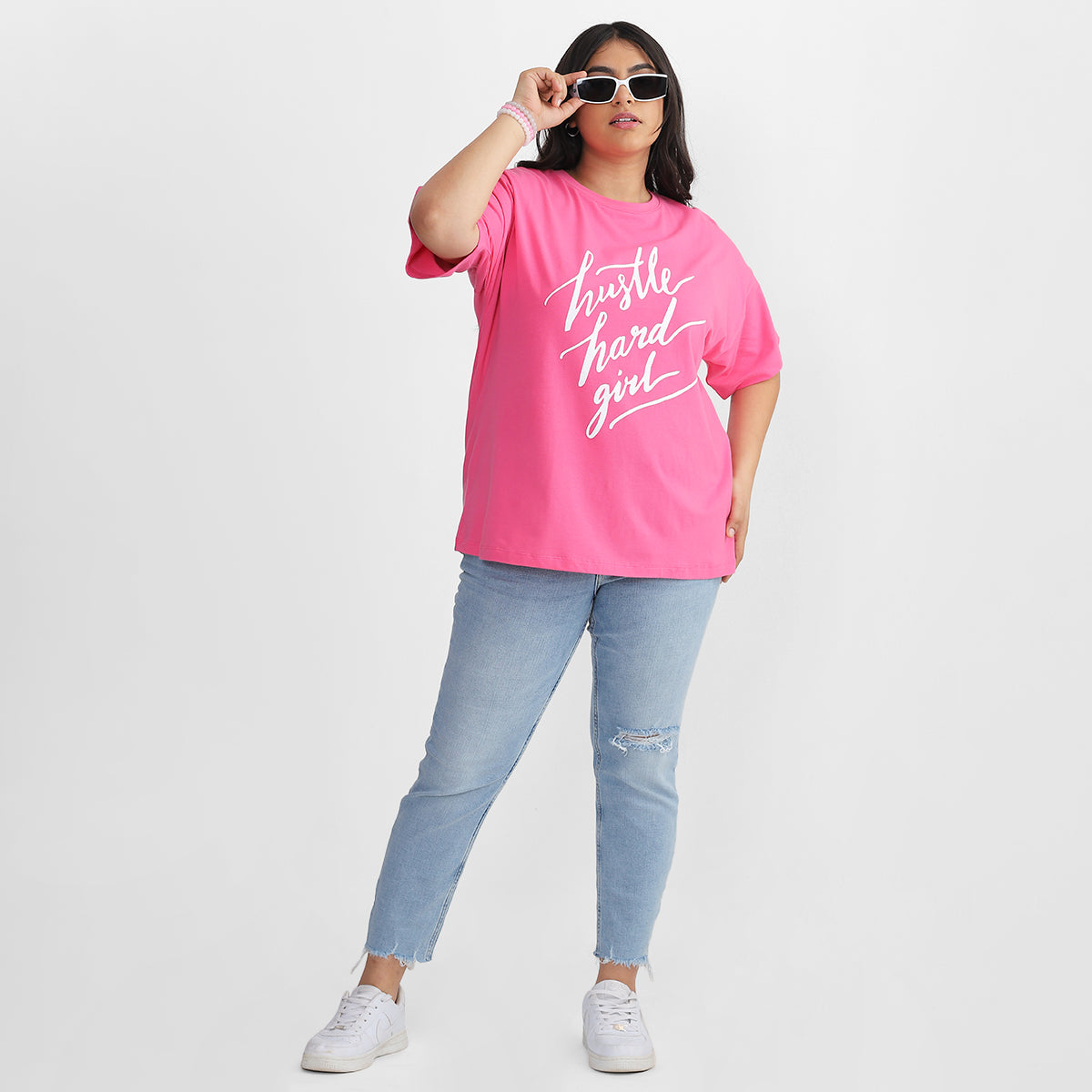 Pink T-shirt for Plus Size Women