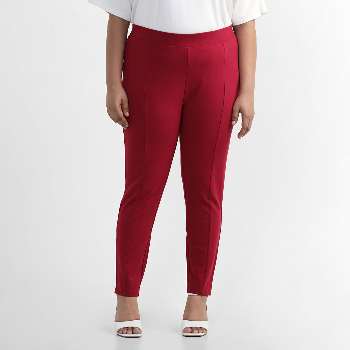 Red 4-way Stretch Leggings