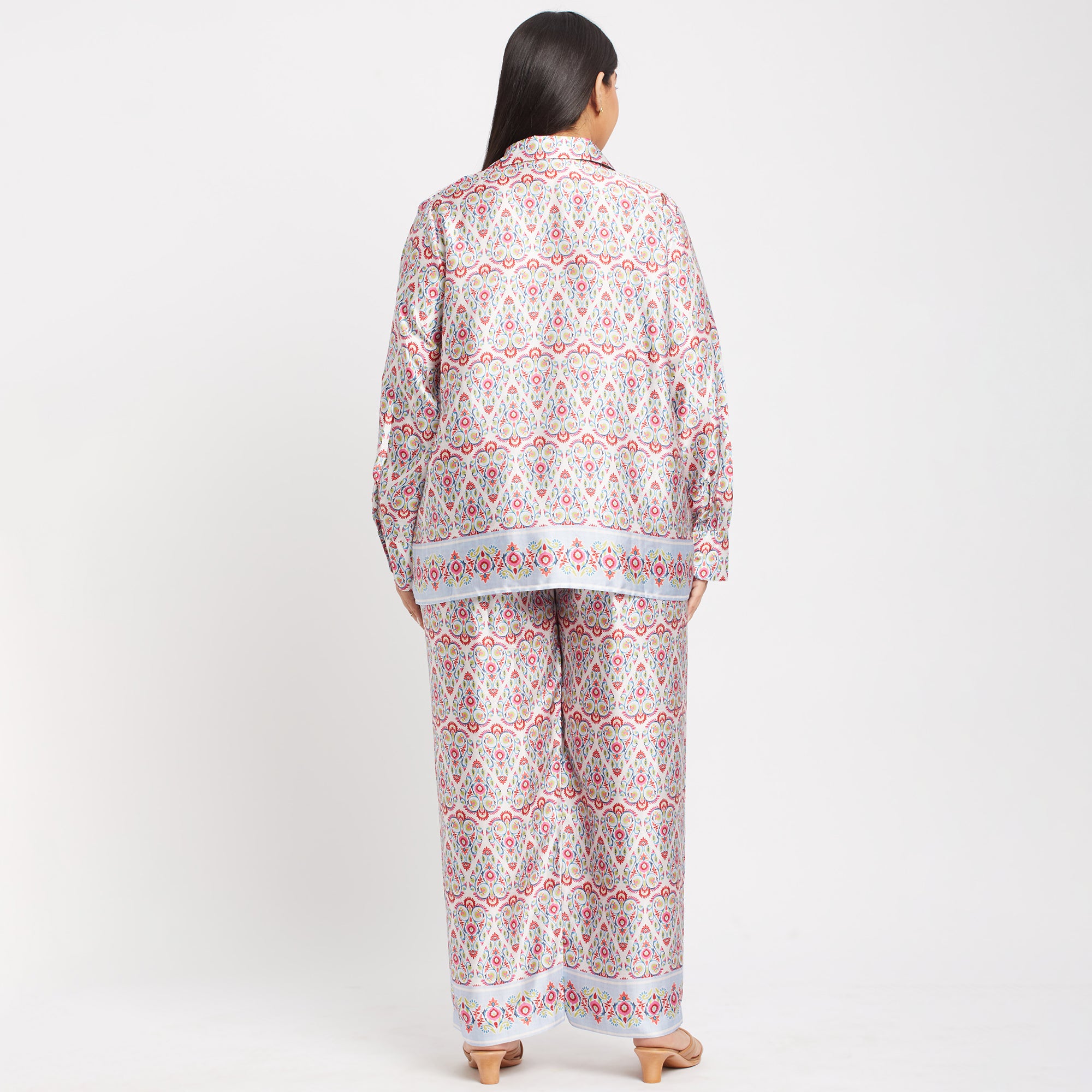 Printed Satin Co-ord Set