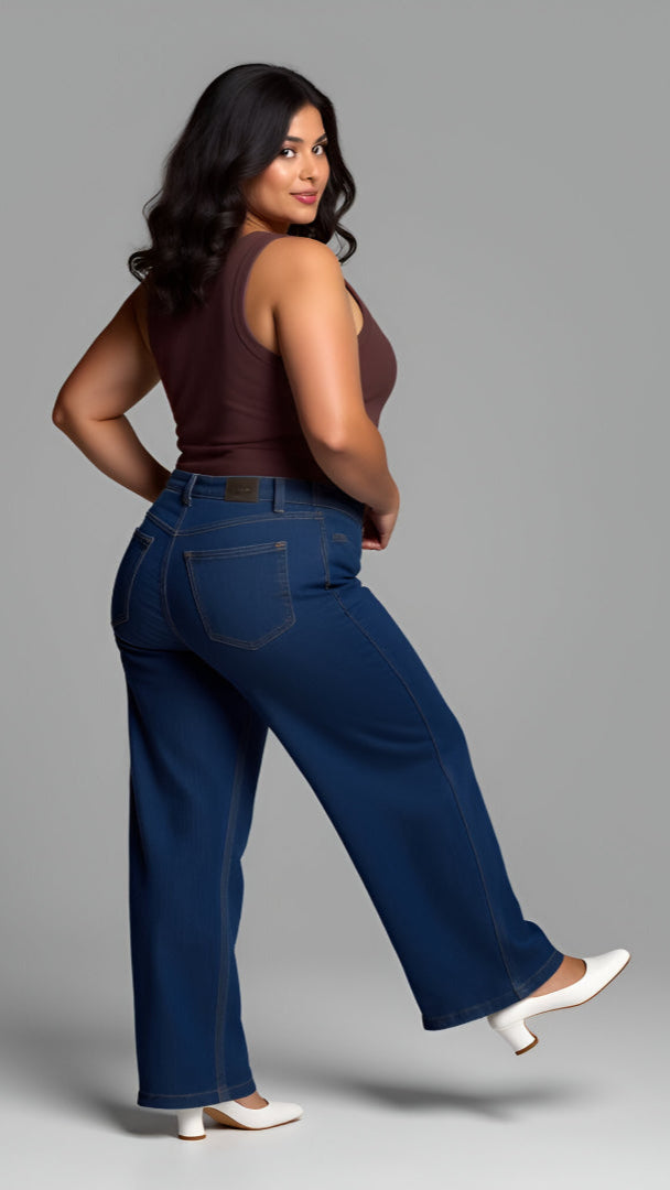 Brown Plus-Size Cotton Vest Top
