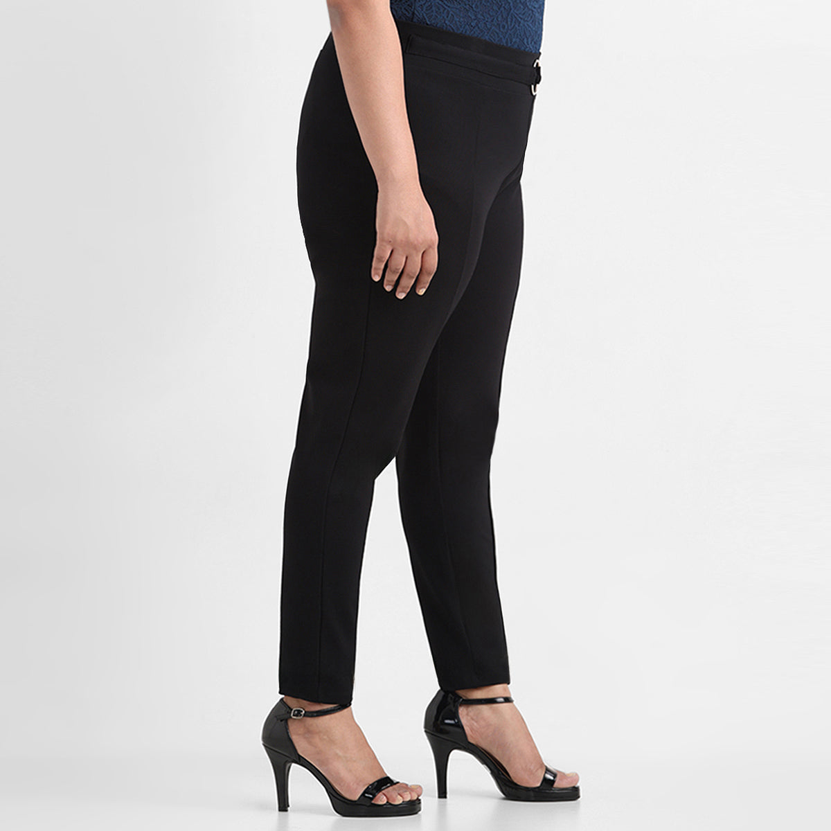 Elegant Black Tailored Trousers