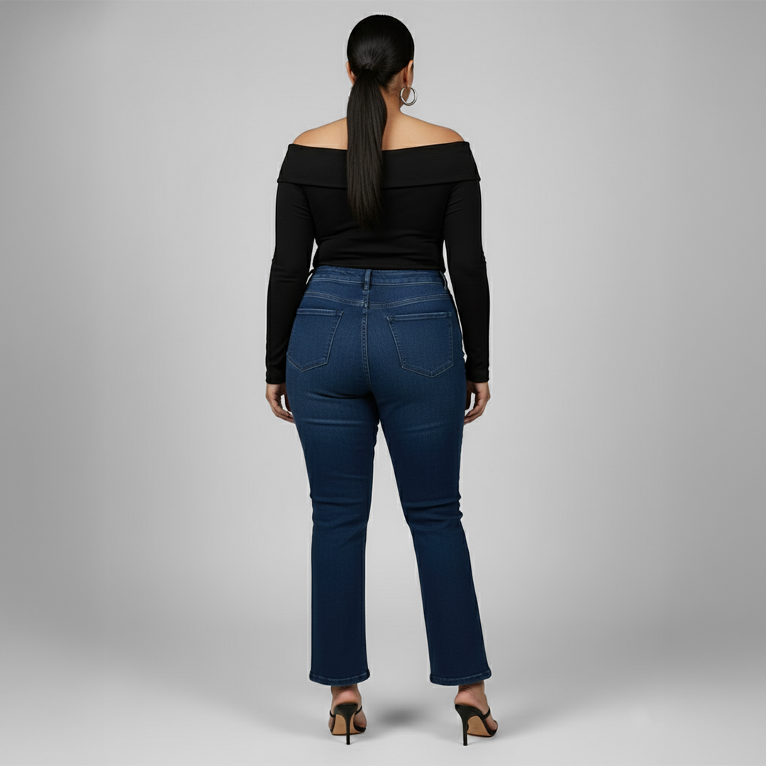 Black Glitter Knit Off-Shoulder Top