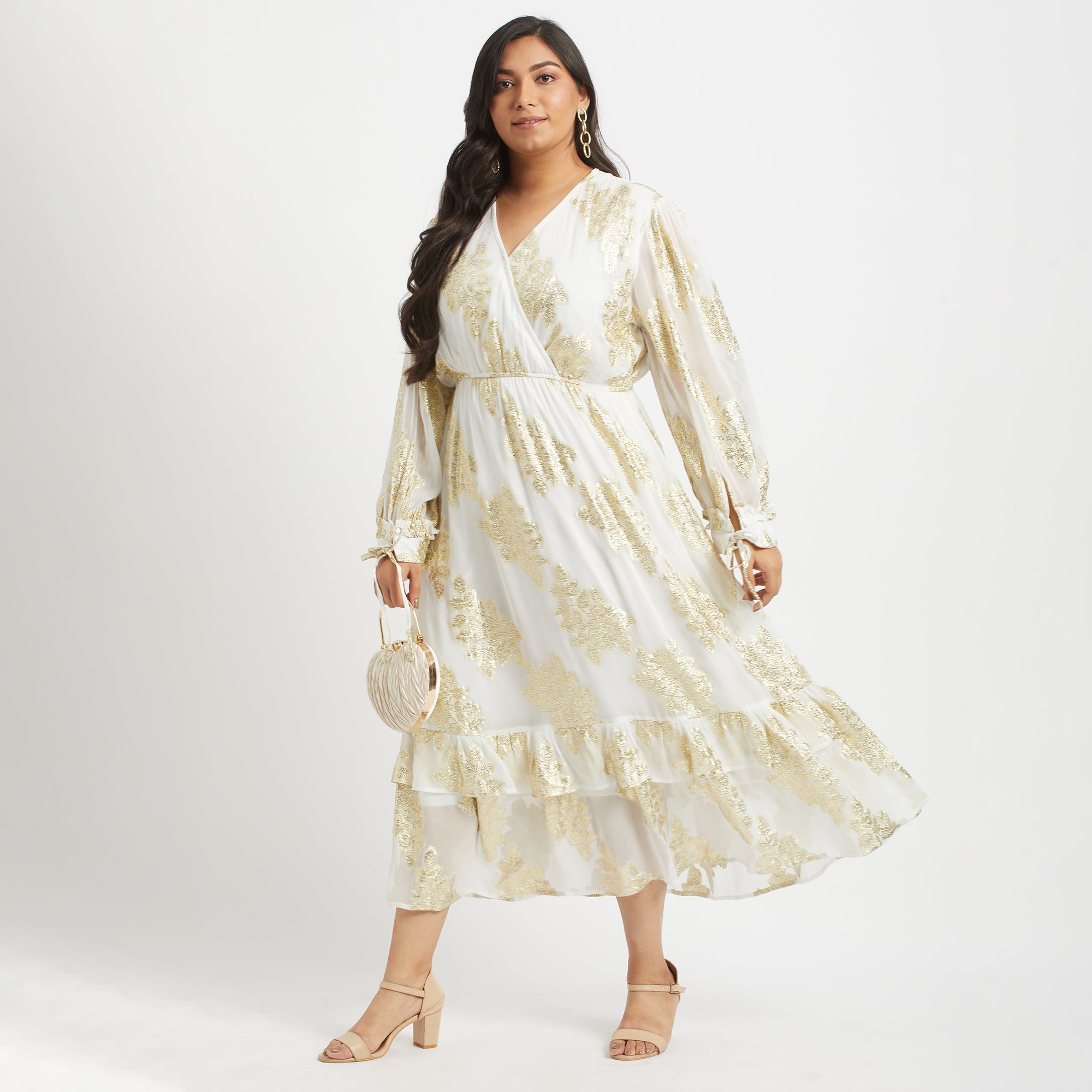Midnight Dream Burn Out Maxi For Plus Size Women