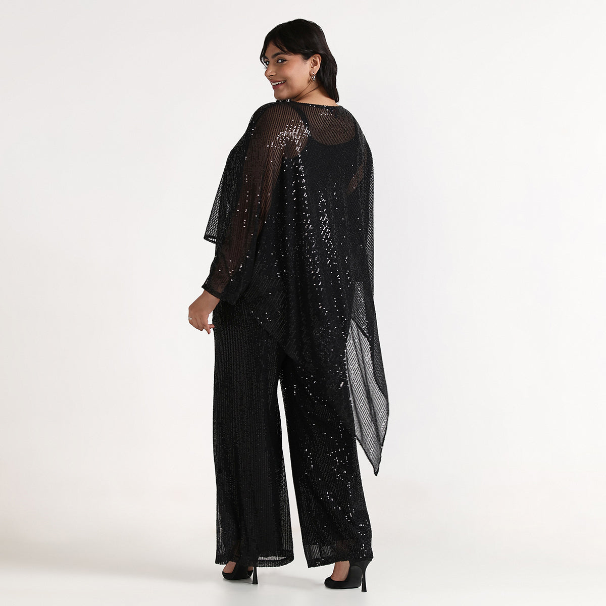 Plus Size – Black – Sequin Top – by CALAE | Sizes Available L to 7XL