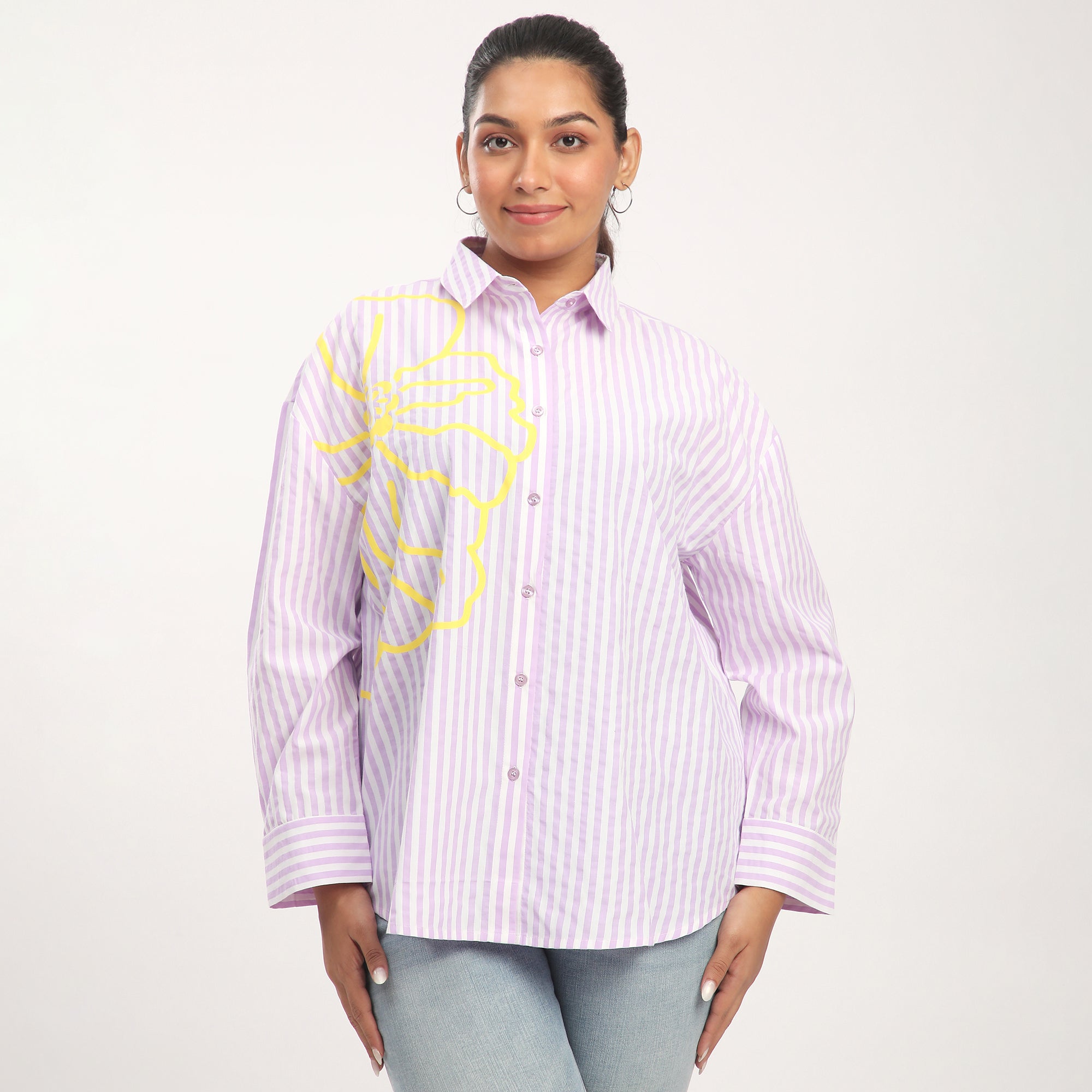 【cale カル】COTTON STRIPE B/D SHIRT Buy Cotton Vertical Striped Shirt for Men Online in India