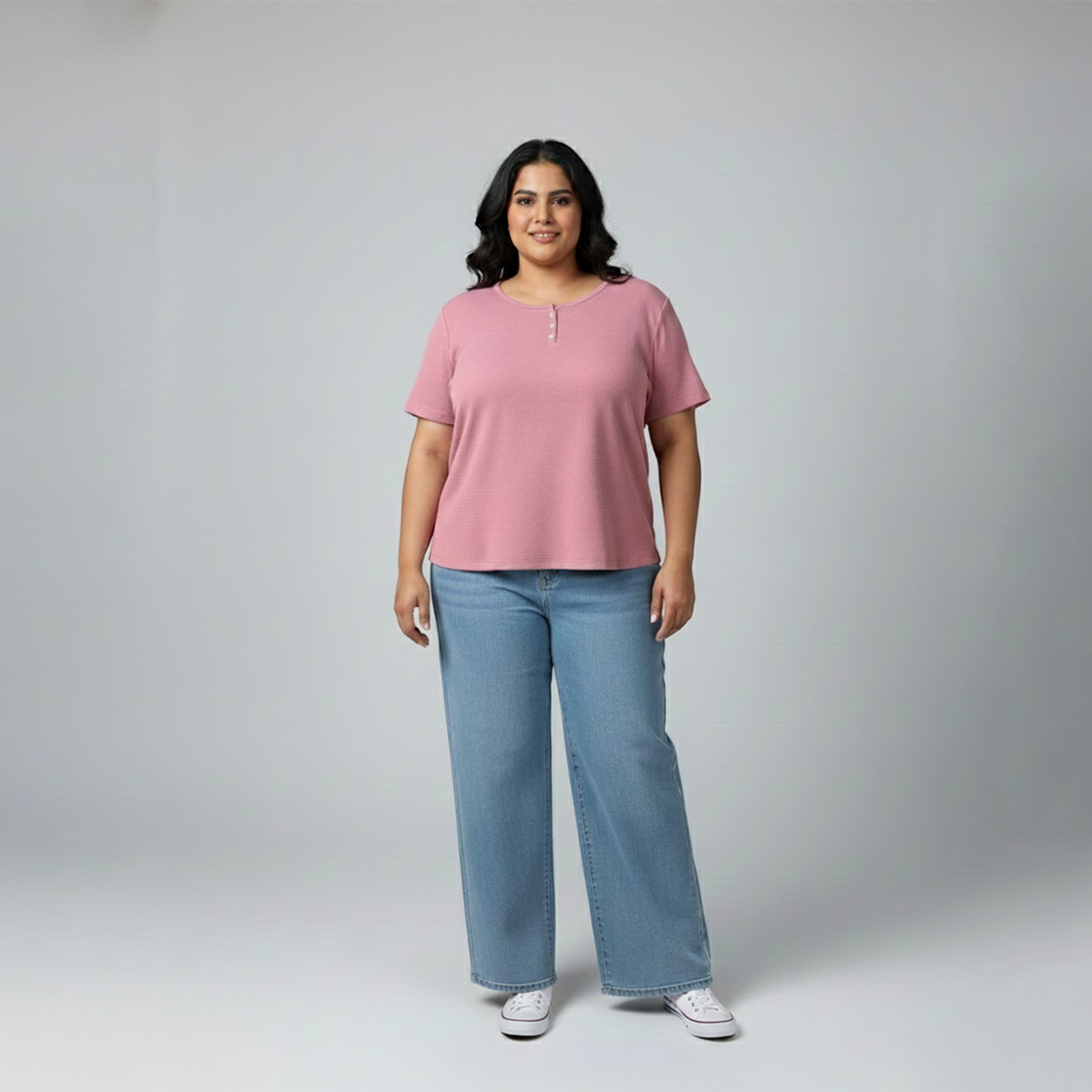 Pink Everyday Cap-Sleeve T-Shirt